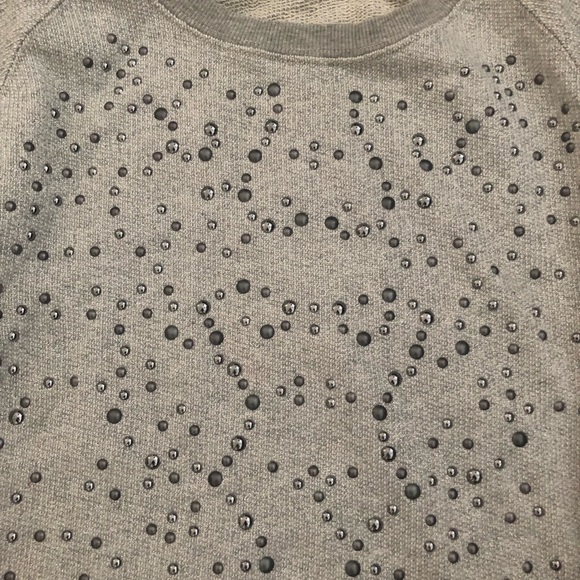 C and C California gray studded sweatshirt - Picture 7 of 8